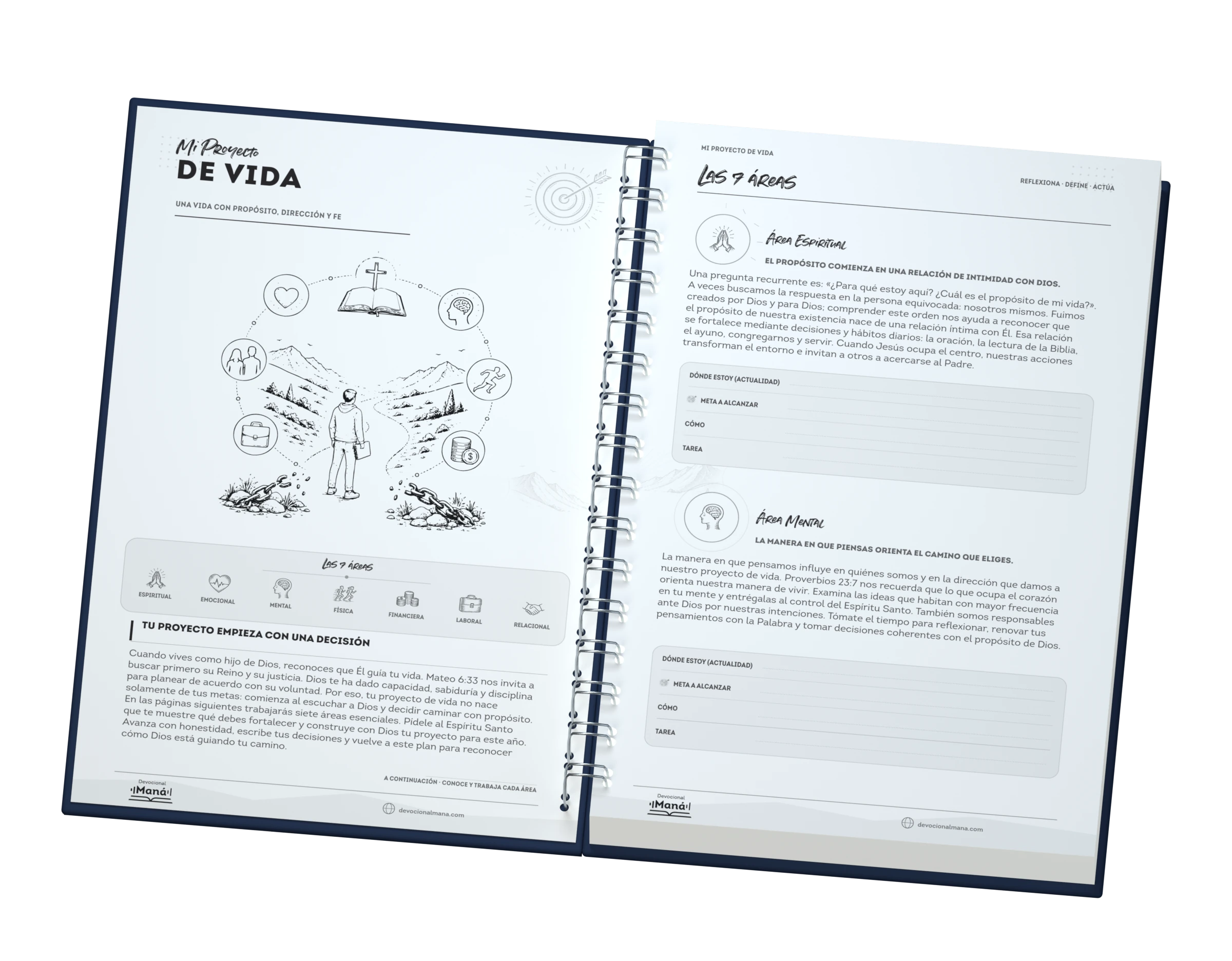 Agenda abierta en Mi Proyecto de Vida y las áreas espiritual y mental